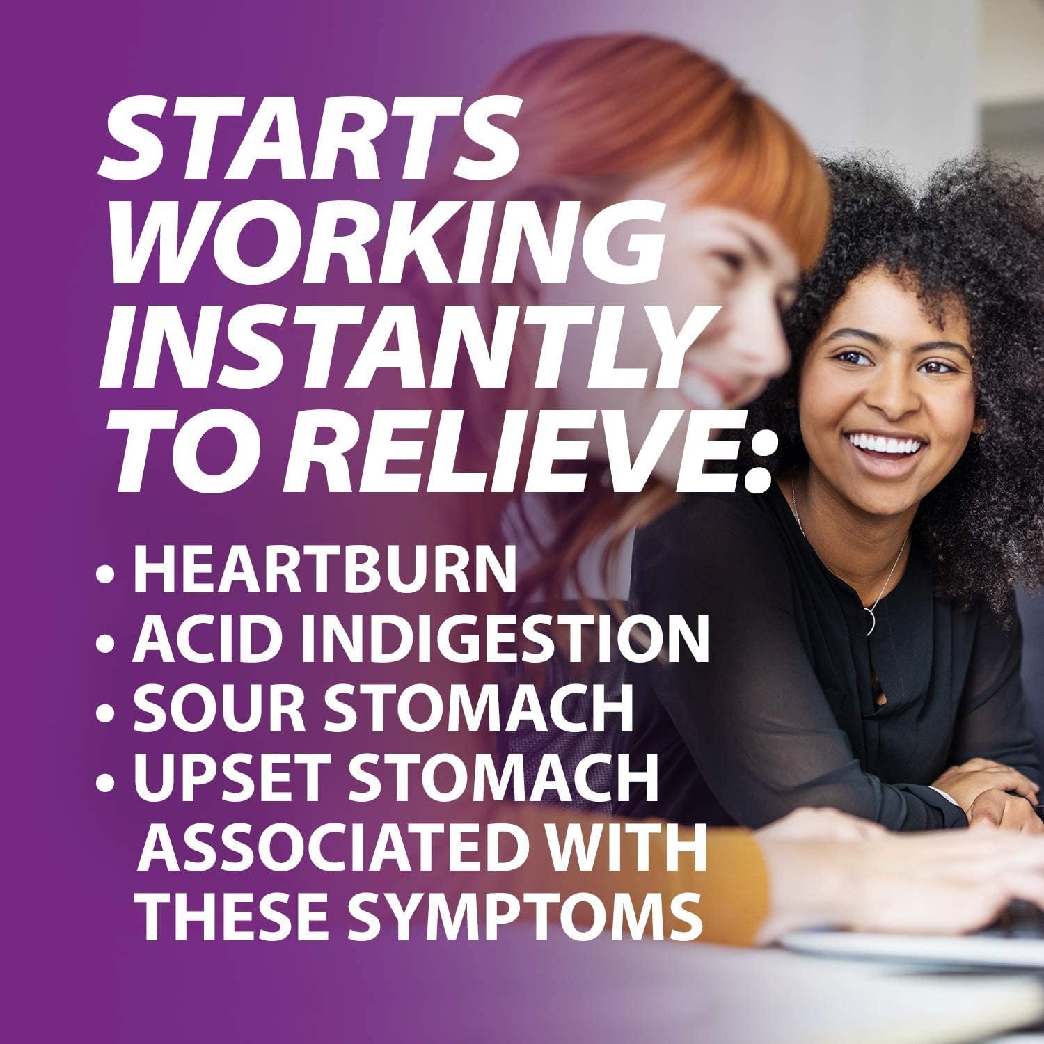 Rolaids Antacid Calcium & Magnesium Supplement Ultra Strength Tablets, Fruit 72 ea (Pack of 4)