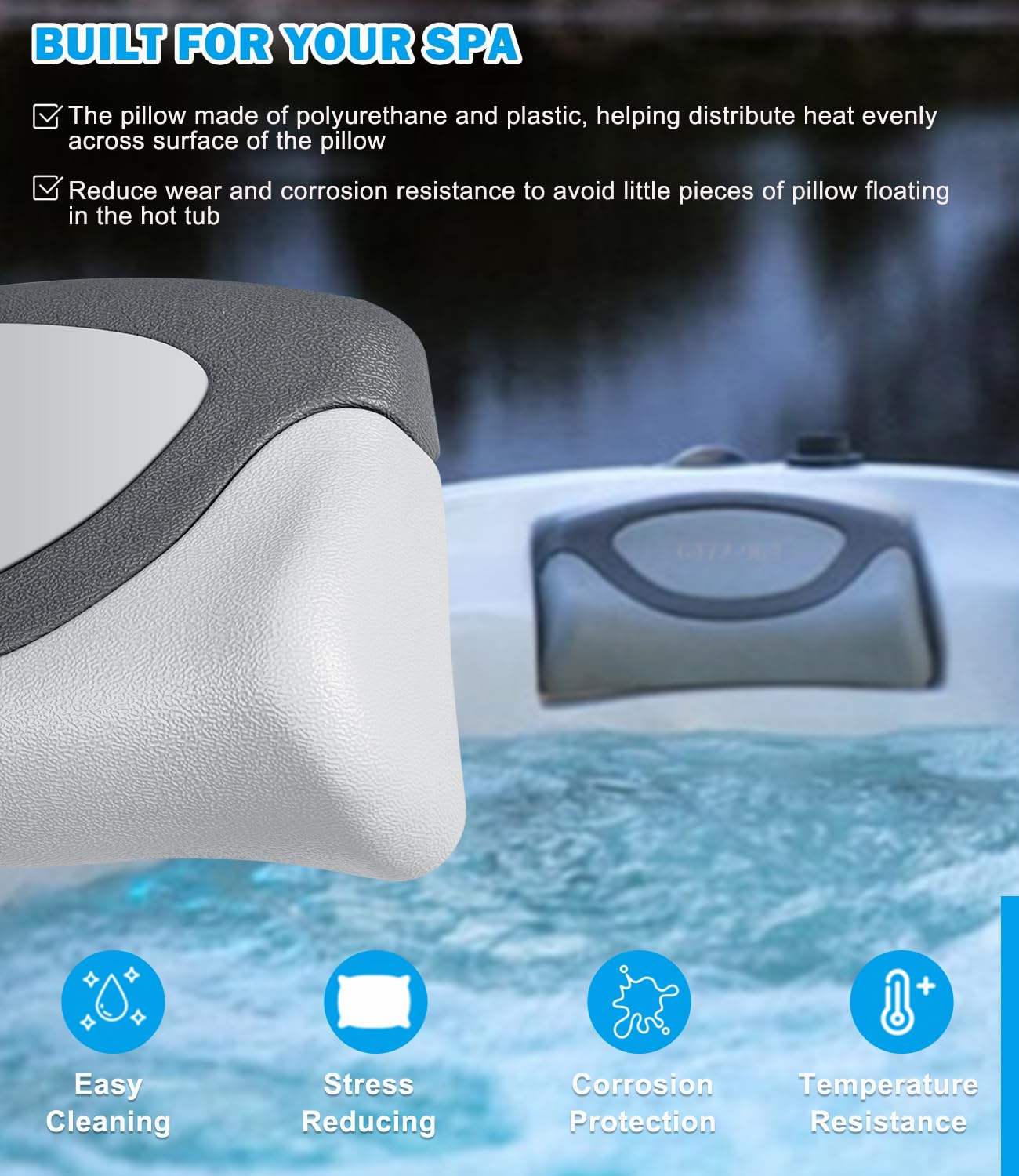 2er-Pack 6472-964 Spas Ersatzkissen passend für 2009–2017 Sundance 880 Serie Spa & Whirlpool, Ersatz für 6455-484