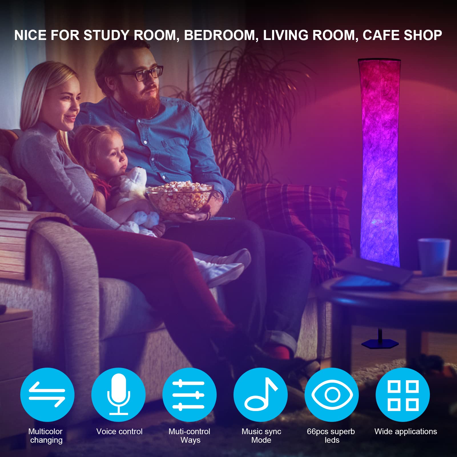 Lampada Da Terra LED RGB Dimmerabile - Control App E Sincronizzazione Musica - Foto 2