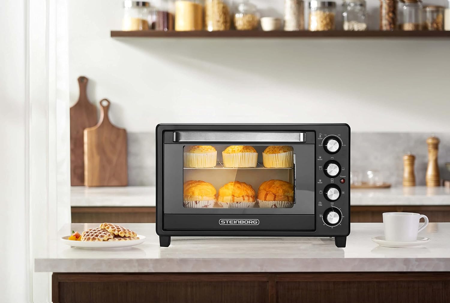 Mini forno 35 litri | 1600 Watt | forno per pizza | illuminazione interna | Include teglia e griglia | Spiedo elettrico | Mini forno | Mini forno | Mini forno | Timer 60 min Mini forno 35 litri | 1600 Watt | forno per pizza | illuminazione interna | Include teglia e griglia | Spiedo elettrico | Mini forno | Mini forno | Mini forno | Timer 60 min