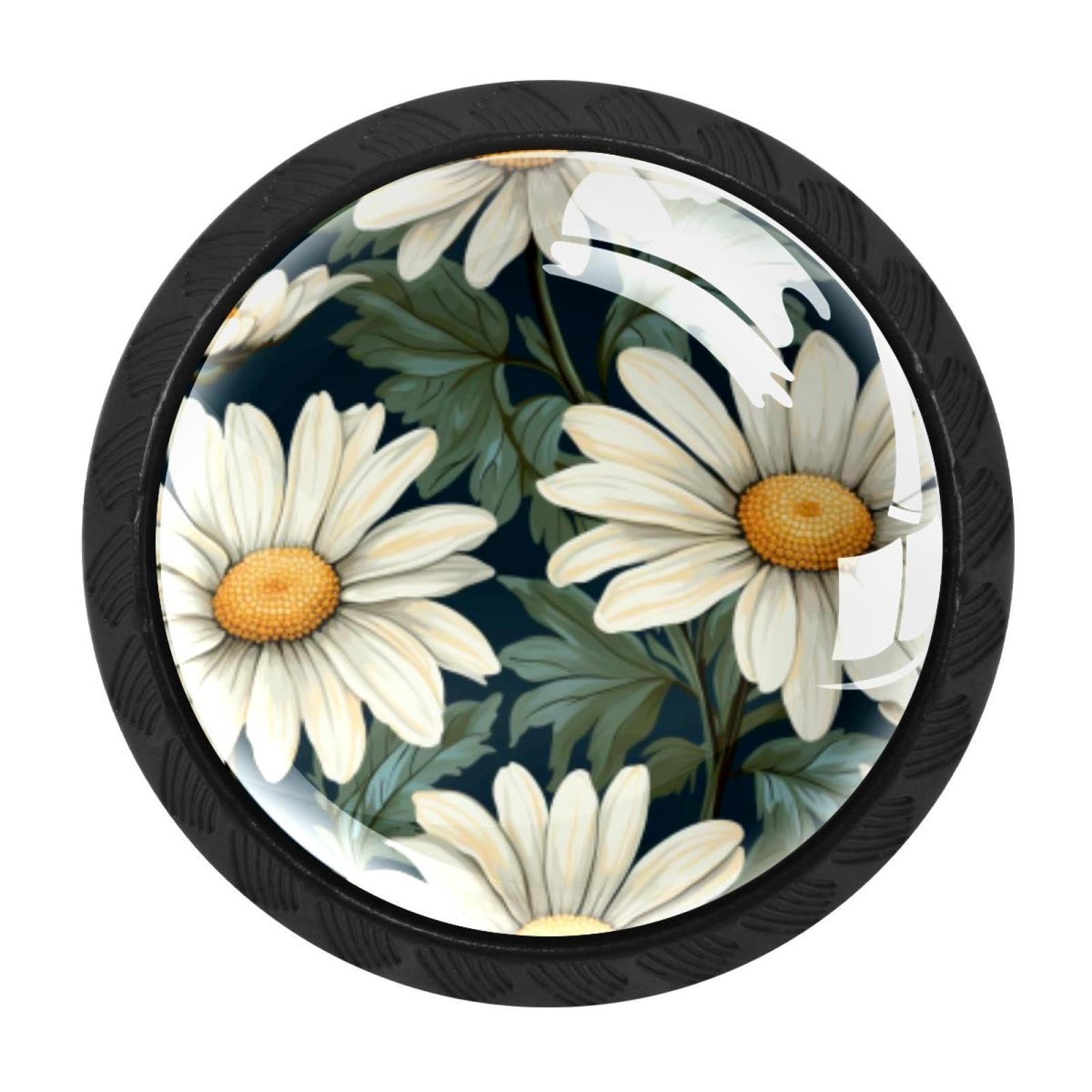Chenzzzz Multicolored 12 4 Pack Daisy Kitchen Cabinet Knobs Drawer Knobs Door Dresser Handles For Personalized Gifts Great For Any Occasion