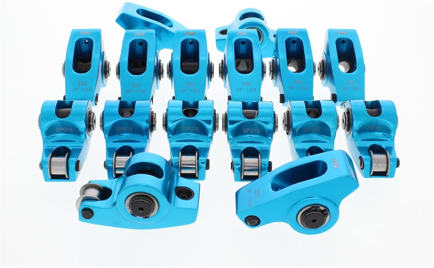 Chevy SBC 350 1.5 Ratio 3/8" Self Aligning Aluminum Roller Rocker Arm