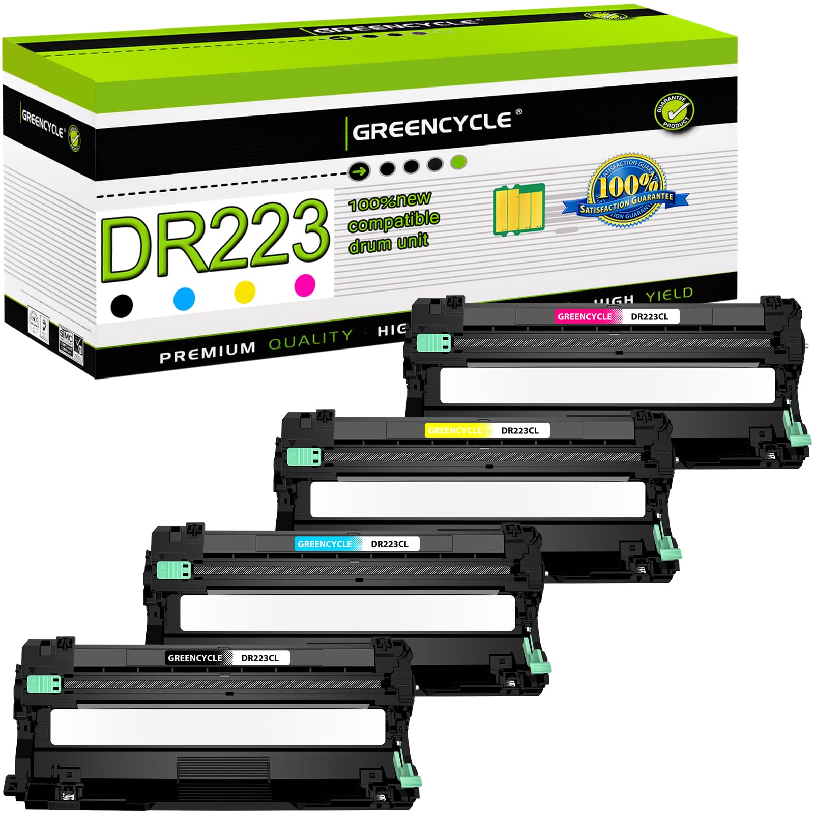 DR223CL High Yield Drum Unit Replacement for Brother DR-223CL DR-223 DR223 Compatible with Brother MFC-L3770CDW MFC-L3750CDW HL-L3270CDW HL-L3290CDW