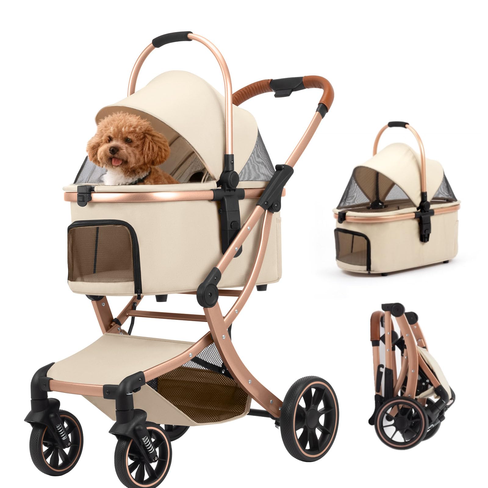 Amazon.co.jp: ペットカート犬 カート 小型犬 犬用カート 分離型