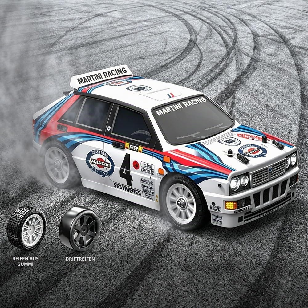 1/14 Bürstenloser Ferngesteuertes Auto Erwachsene,MJX 14302 42km/h Hochgeschwindigkeits RC Car, 2.4Ghz 4WD High Speed Rallye Car, 3 Batterien, Weiß