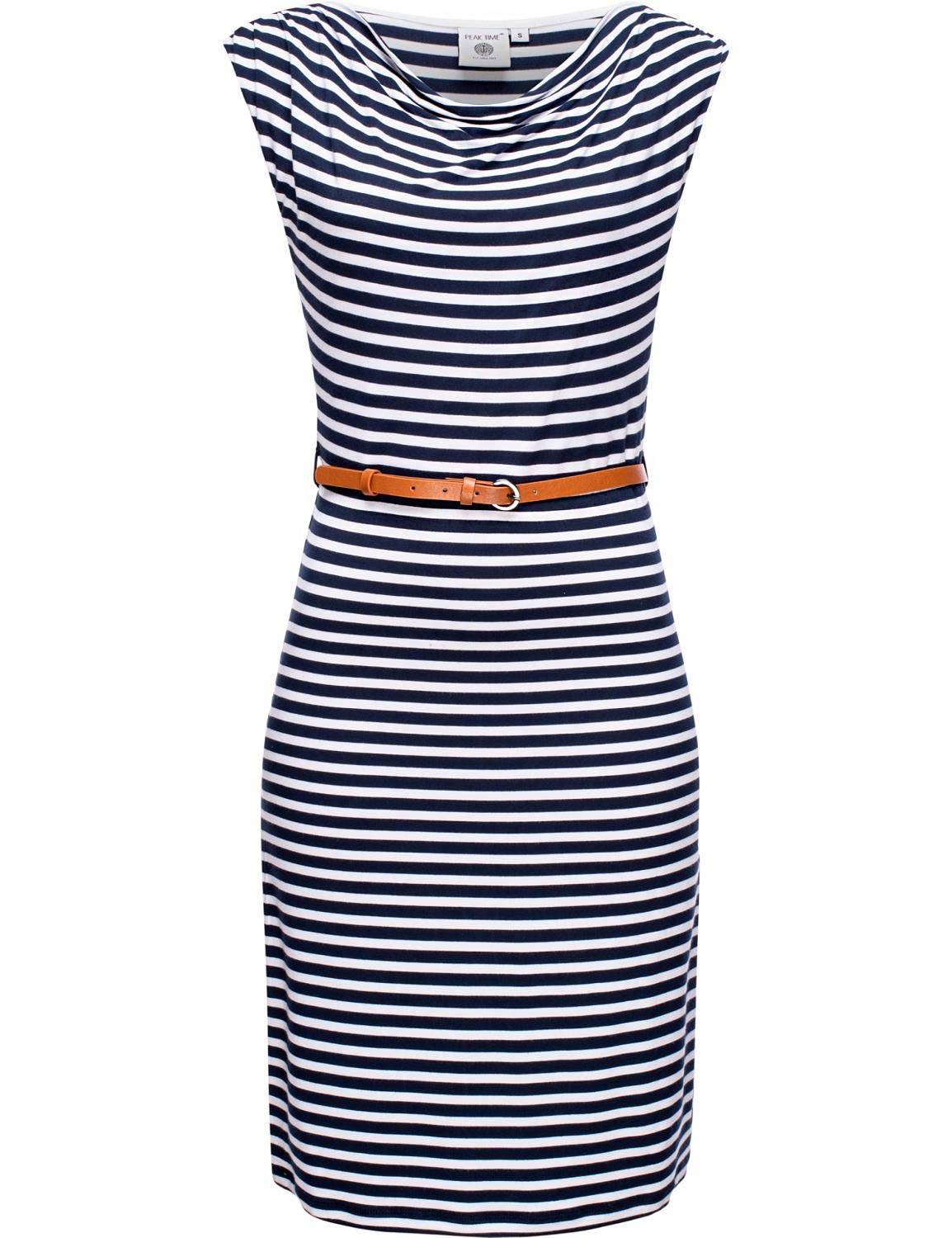 Peak Time Damen Kleid Dress Viskosekleid Sommerkleid Strandkleid Freizeitkleid L80028 XS-XL