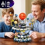 Système solaire de spinning Space Kit de construction, compatible avec Lego Space avec 9 Planètes Rotatables & Ensembles de fusées STEM Éducation Space Toy Solar System pour les enfants pour les filles de 6 à 14 ans et les adultes(964 Pcs)