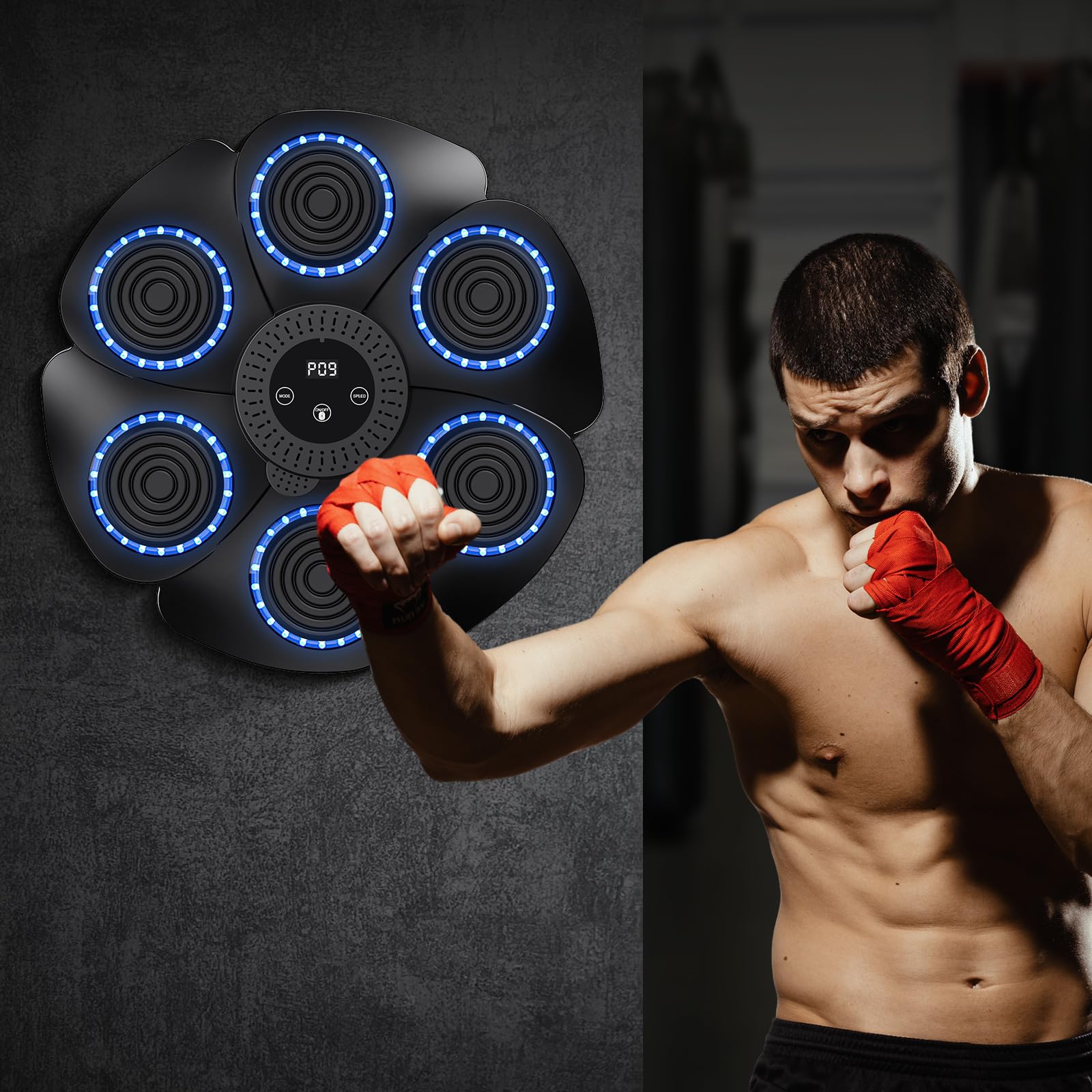 Boxeo Música, Boxeo Musical Adulto, Boxeo Musical Machine, Boxeo Musical Adulto, Boxing Training Mural para Entrenamiento