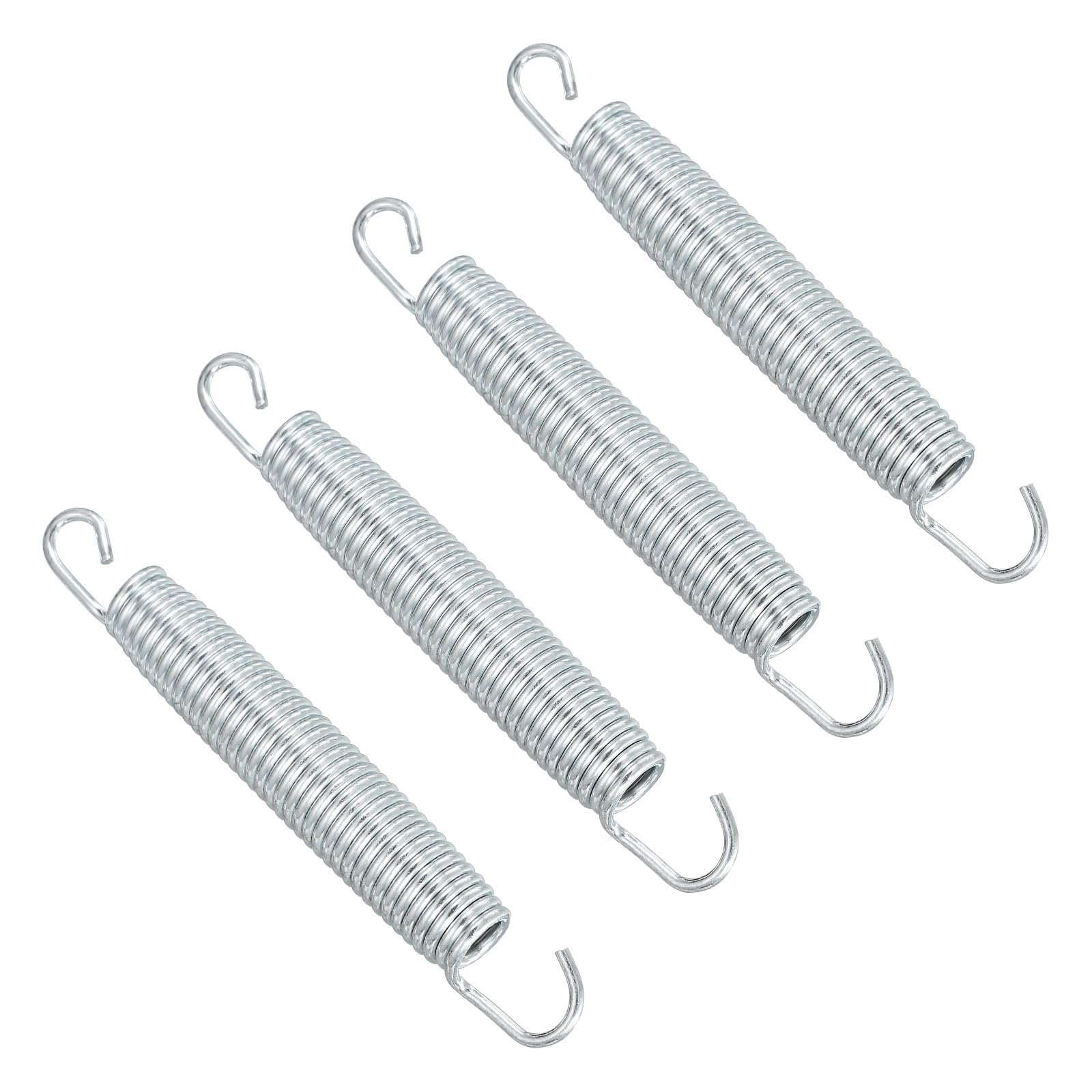 YELARXI Trampolines Springs, 4Pcs & Carbon Steel & 6.5 Inch Replacement Accessories Fitness Rebounder Extension Spring Universal Trampolines Heavy Duty