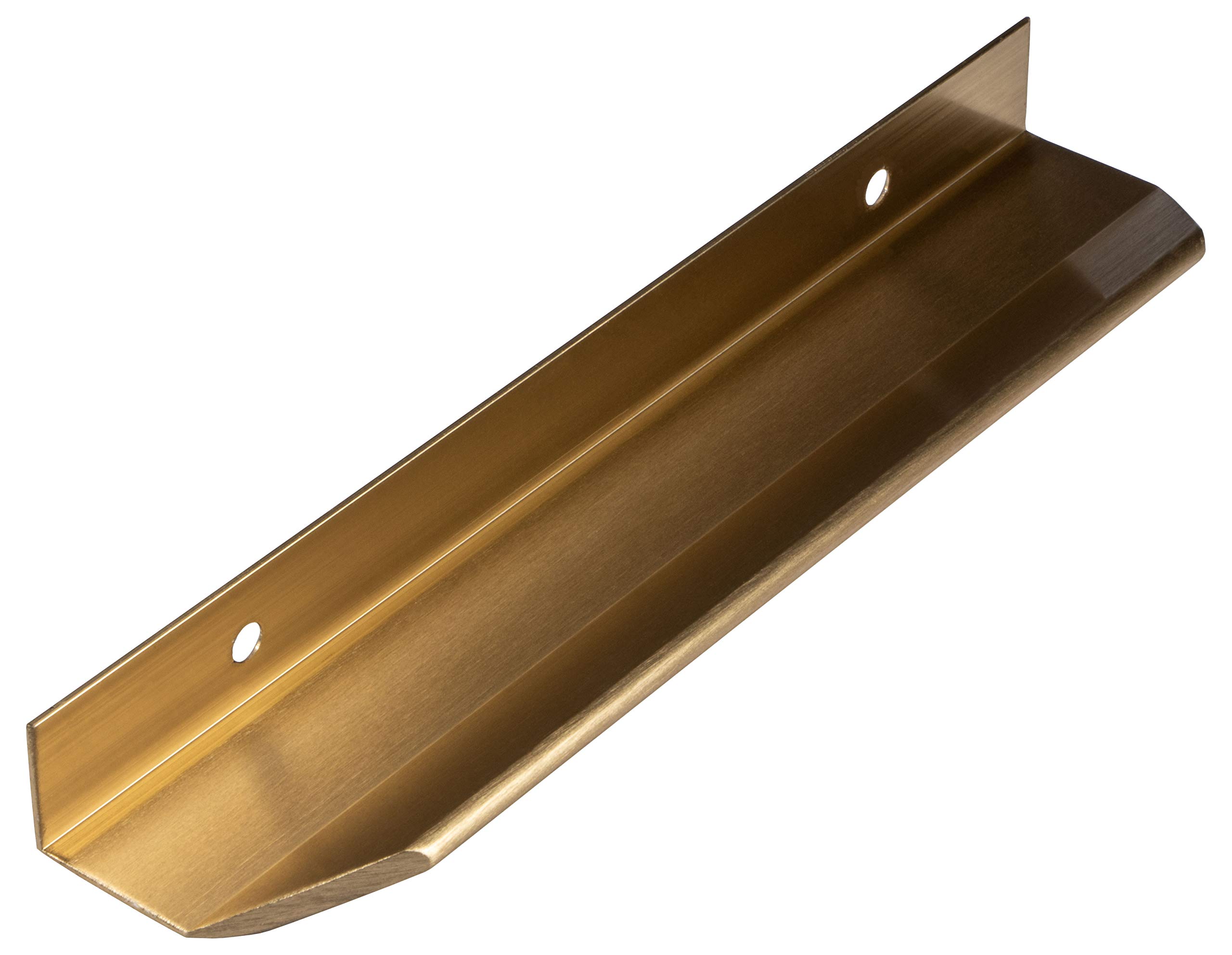 Gedotec Poignée De Meuble De Cuisine En Laiton Vieilli Brossé - Vann - Style Vintage à Visser Pour Tiroirs Et Portes D'Armoire - Profilée BA 1120 Mm - 1 Pièce