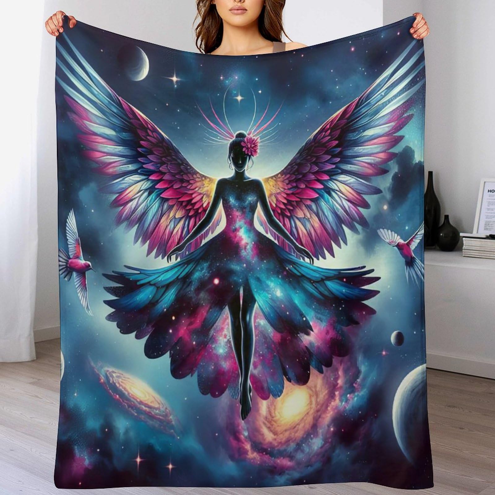 Couverture elfe coloré douceur absolue pour réchauffer les cœurs au salon