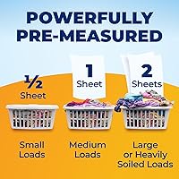 Vista 9 de ARM & HAMMER Power Sheets - Detergente para ropa, sin fragancia, sin tintes ni perfumes, ligero y apto para viajes, 35 unidades, hasta 70 cargas