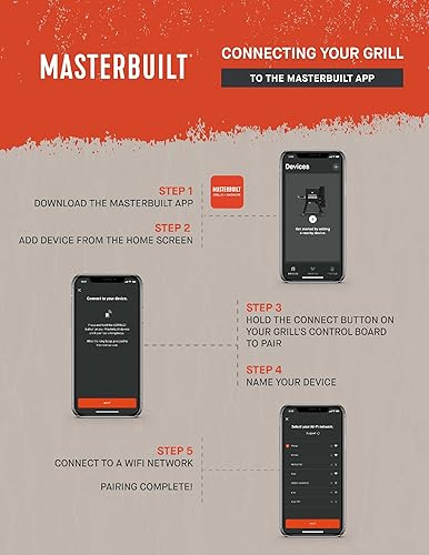 Miniatura 19 de Masterbuilt AutoIgnite 545 - Combo de parrilla digital de carbón y ahumador para asar fácilmente, control digital, aplicación, placa de cerrojo,