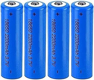 Rechargeable Battery 3.7V Battery 2200 MAh High Performance for Household Devices, Camara,4 Pcs,Button Top