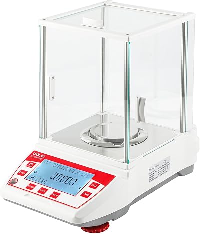 UXILAII Analytical Balance GN Unit Lab Scale Glass Windshield (220g0.1mg)