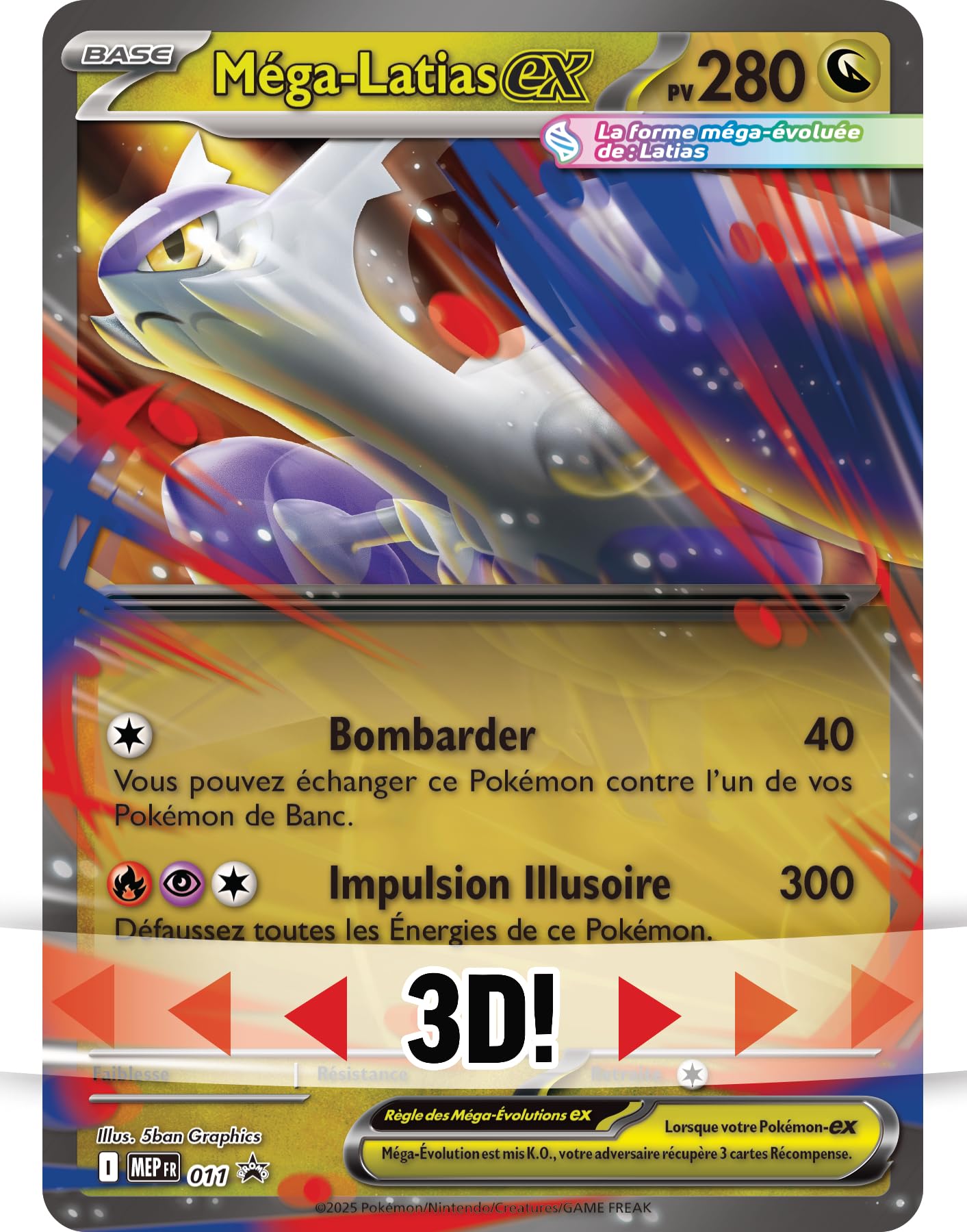 Pokémon : Cofanetto Mega Latias ex (1 carta promozionale lucida, 1 carta grande lenticolare e 4 booster) del GCC Pokémon