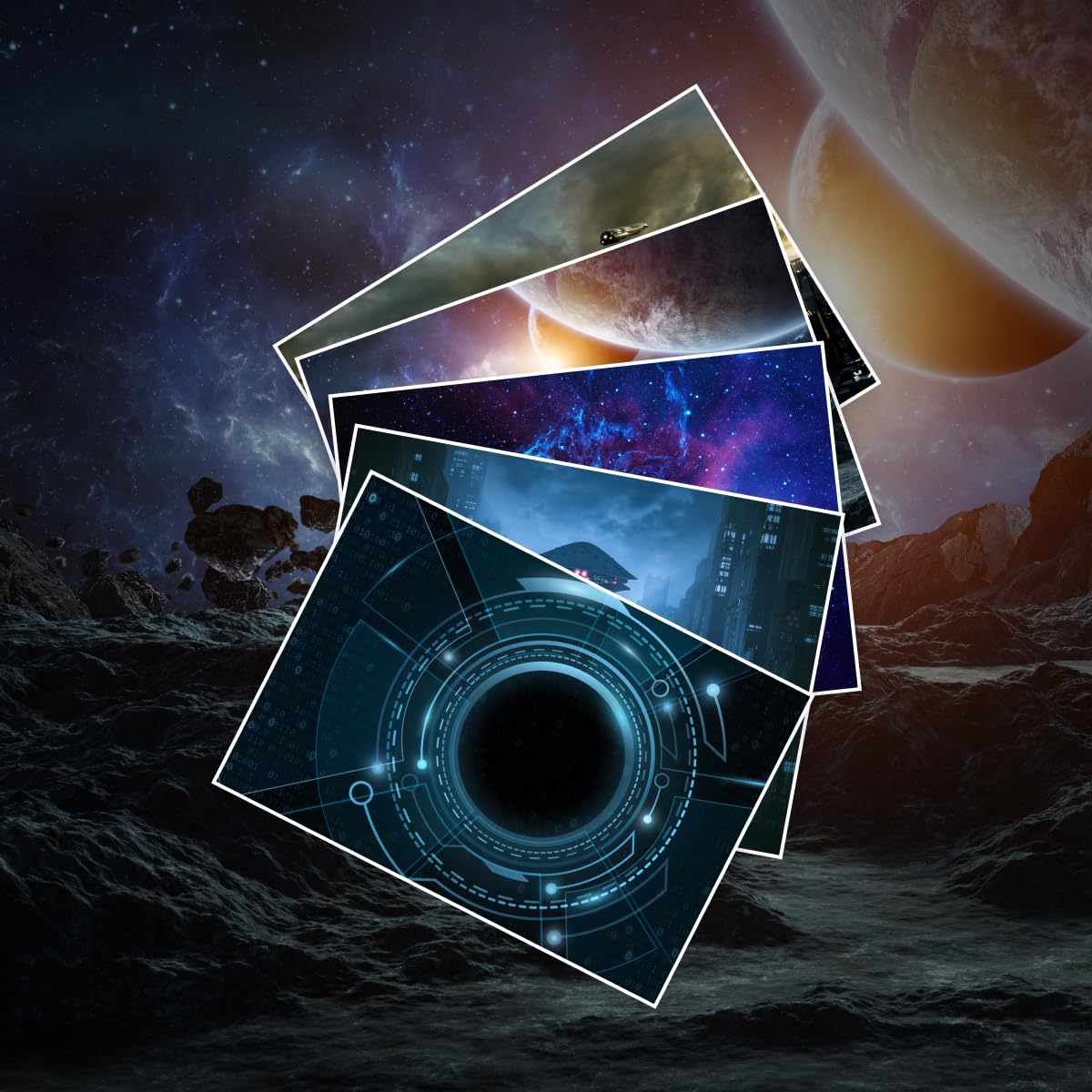 Die Otherland-Reihe Band 1-4 plus 1 exklusives Postkartenset