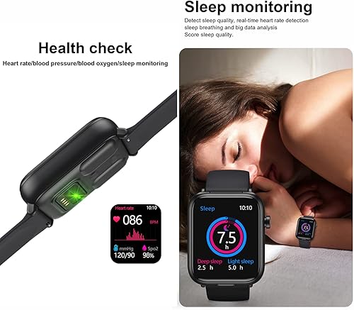 Vista 11 de N8 - Reloj inteligente 2 en 1 con audífonos, pulsera inteligente TWS, auriculares inalámbricos Bluetooth, combinación de llamadas Bluetooth