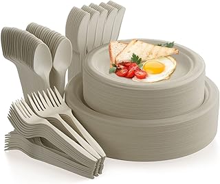 Fuyit Compostable Biodegradable Dinnerware Set