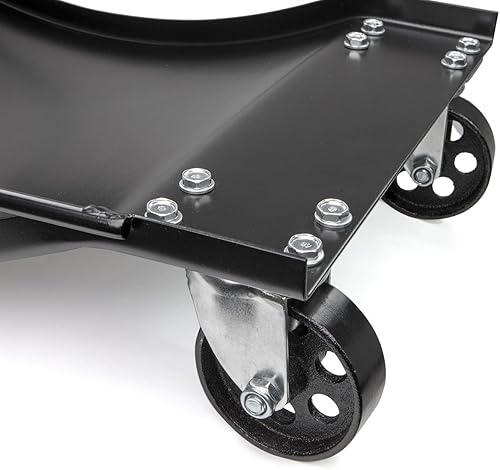 Miniatura 5 de Stark - Juego de 2 ruedas móviles, rodamientos giratorios para neumáticos de rodamiento de bolas para auto Shop Jack Lift Move, color negro