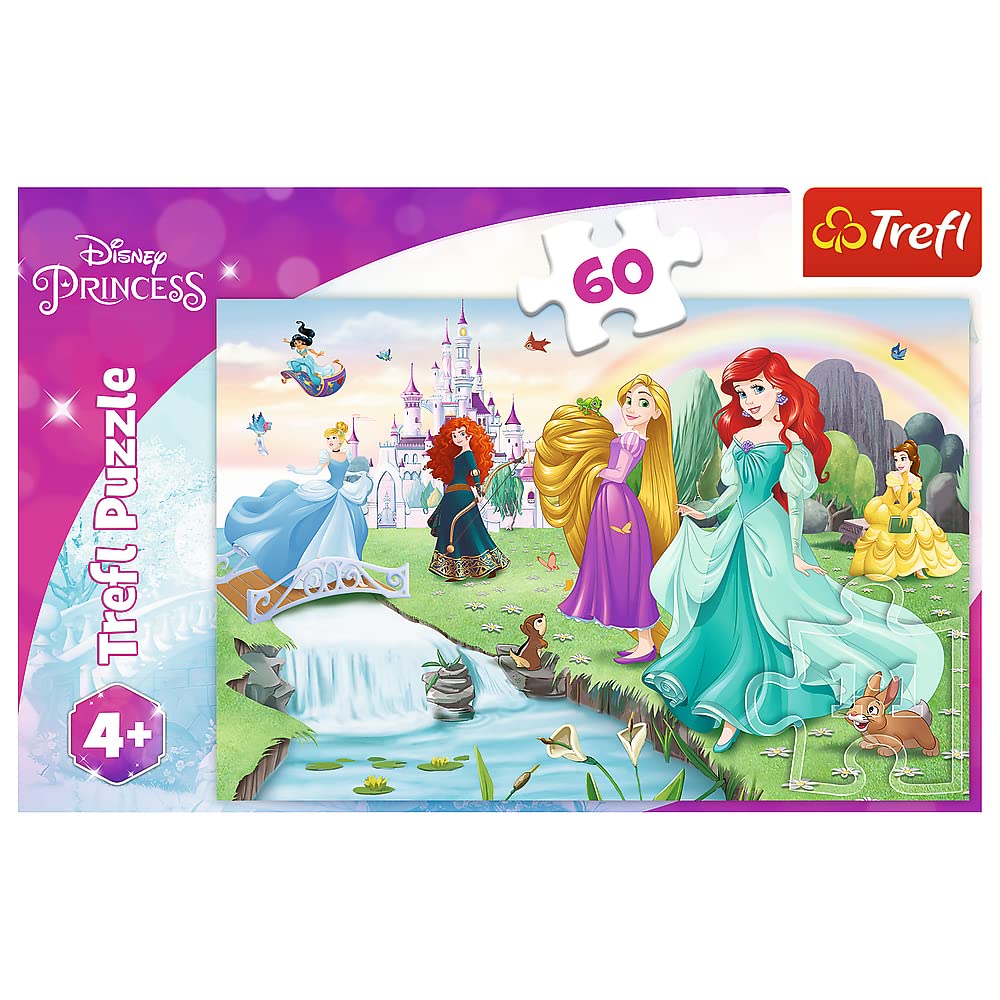 Trefl Unisex Kids Multi Disney Princess Meet The Princesses Puzzle Kids - 60 Pieces Size 1 Pack