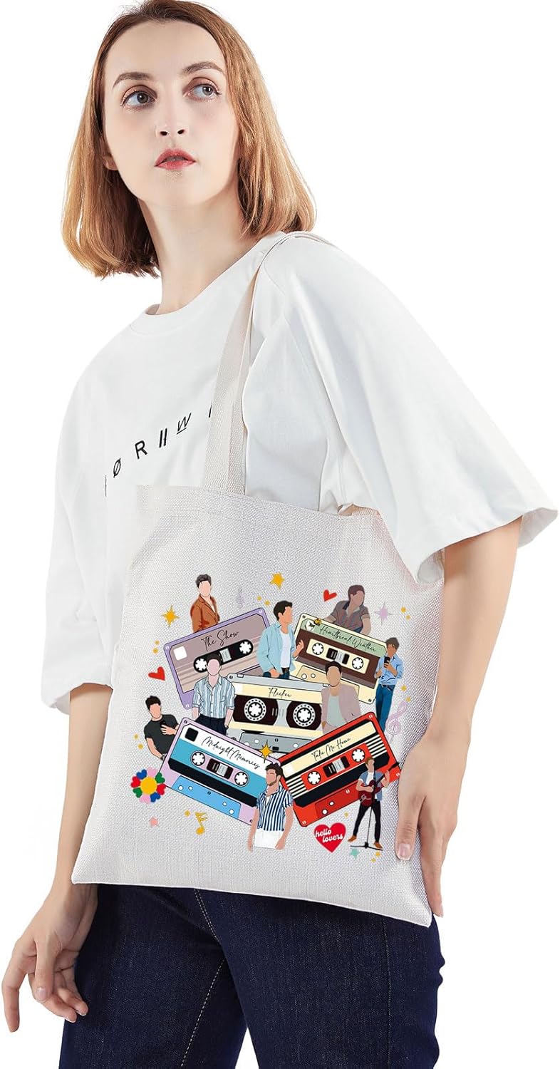 WZMPA Singer Album Show Tote Bag Singer Concert Gift The Show Reusable Grocery Bag Singer Merchandise - Image 5