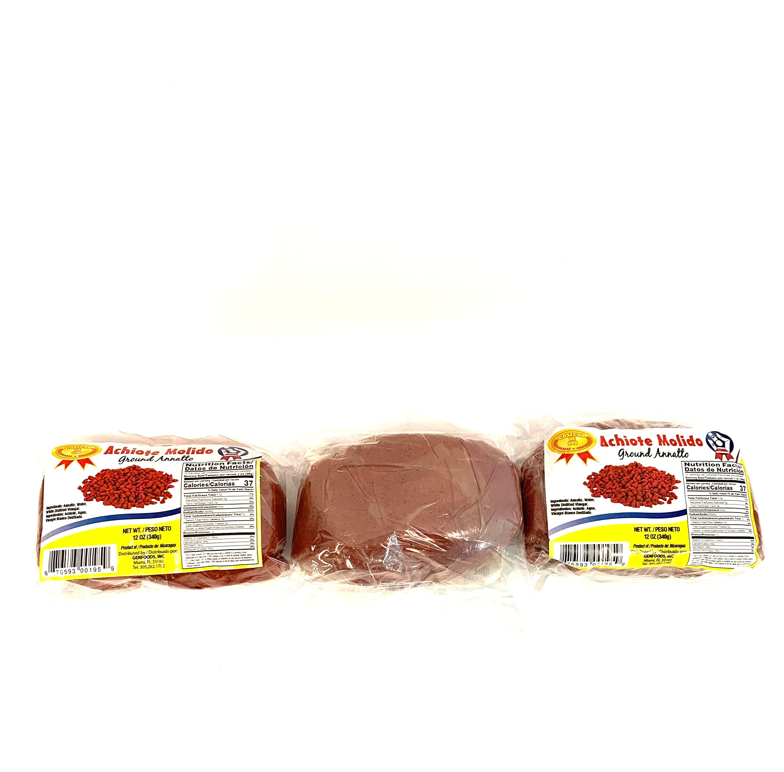 ACHIOTE EN MASA (Achiote molido) Ground Annatto 100% Nicaragua 12oz (1)