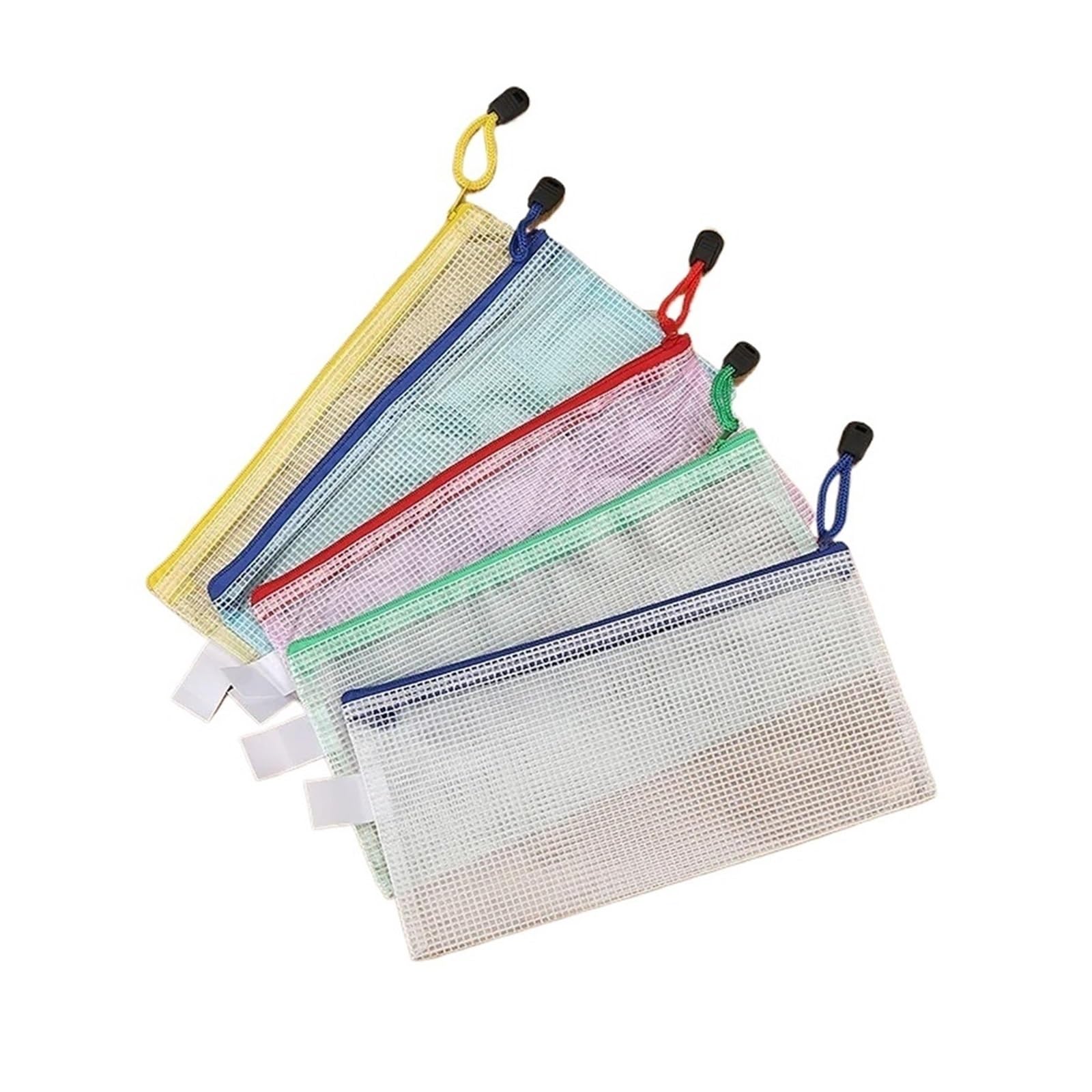 Dokumententasche mit Reißverschluss, A4, A4, 24 Stück, A3, Netzstoff, Dokumententasche, Dokumentenmappe, Federmäppchen, Aufbewahrungstaschen, Schule, Bürobedarf