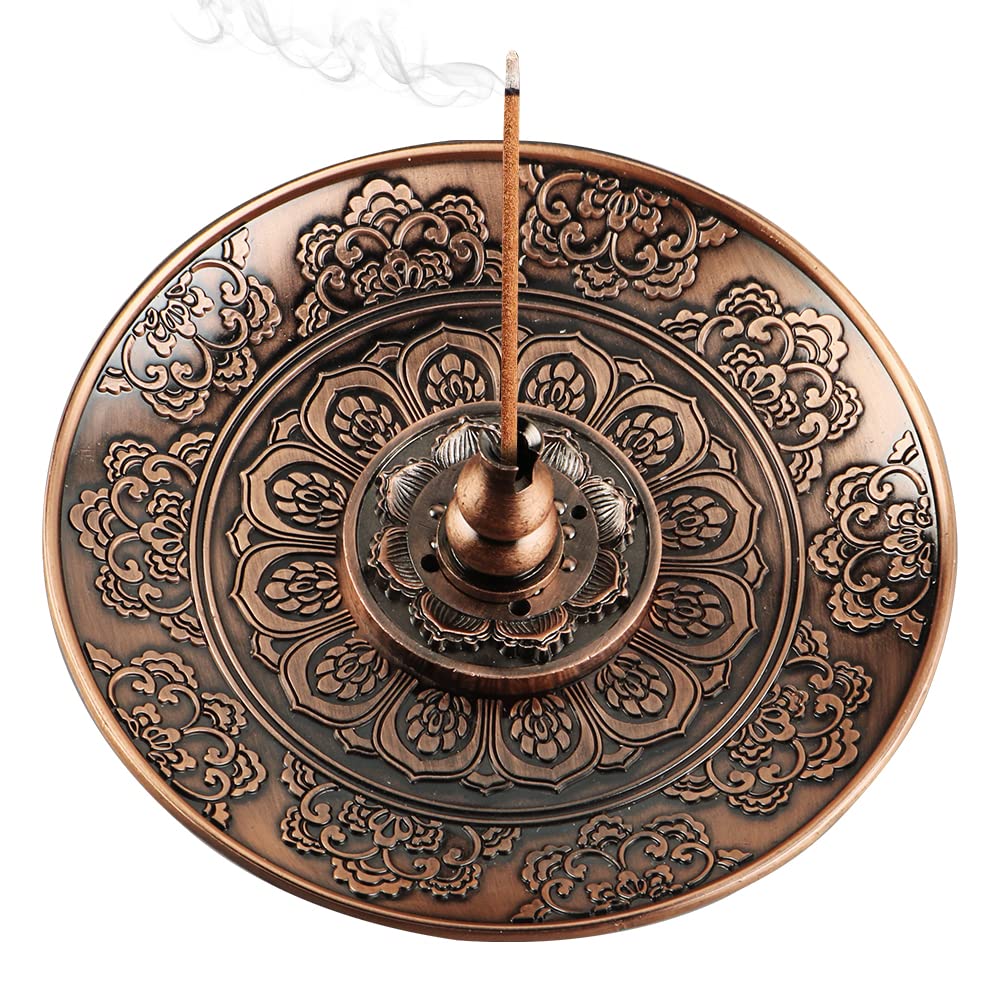 Lotus Incense Holder – Brass Altar Plate