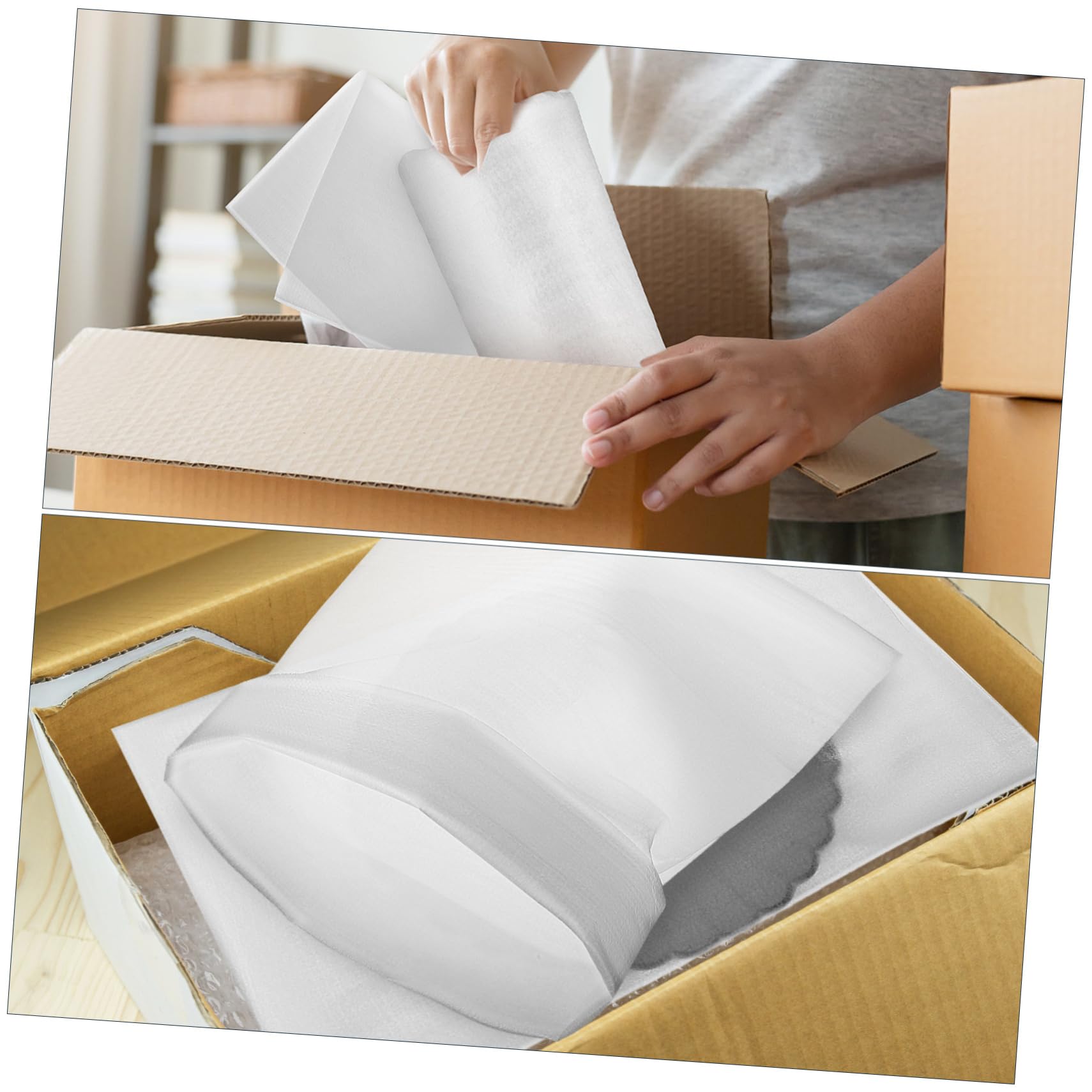 Ciieeo Bolsas de Espuma de Embalaje Pe de Gran Capacidad para Productos Electrónicos y Cerámicos, Multi-funcionales y Fáciles de Usar para Transporte y Embalaje Seguro