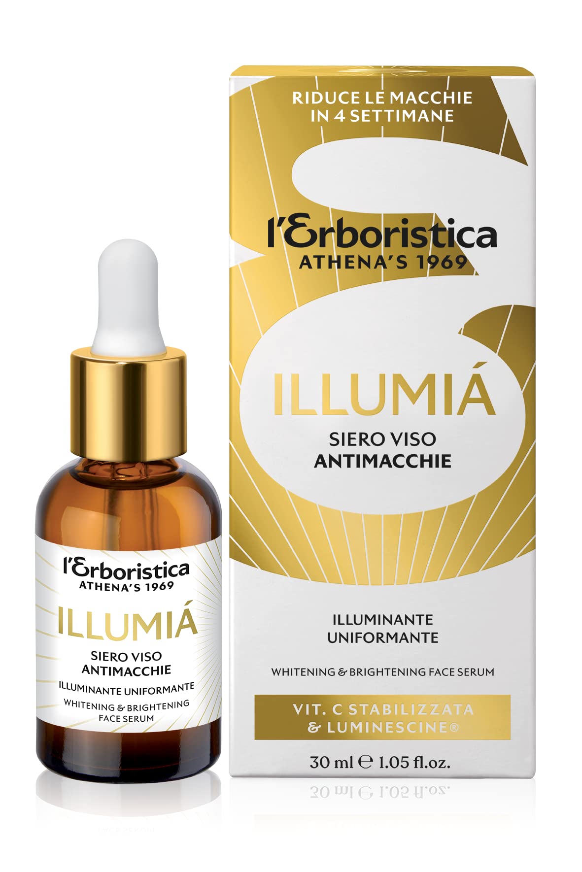 L'erboristica Athena's - Illumià - Siero Viso Antimacchie Illuminante Uniformante - Con Vitamina C Stabilizzata E Luminescine - 30 Ml - 4