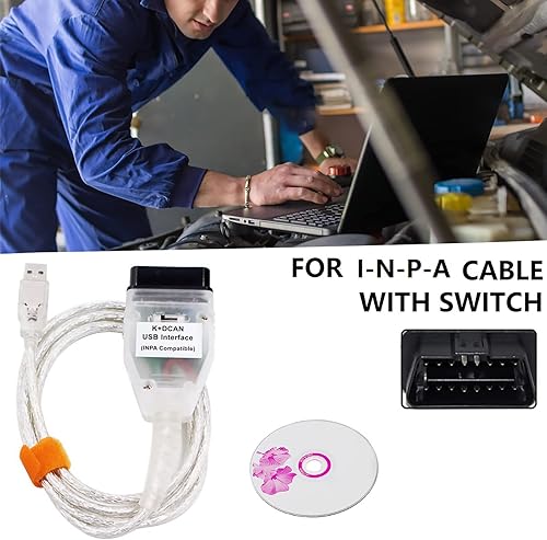 Miniatura 4 de Alchiauto K DCAN k d puede dcan cable EDIABAS interruptor OBDII cable de diagnóstico in-PA K+DCAN 2M compatiblein-PA