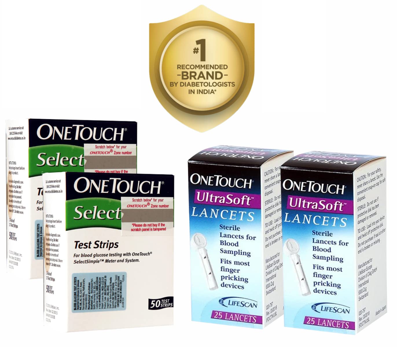 Select Test Strips 100s Pack + 2 * 25's Ultrasoft