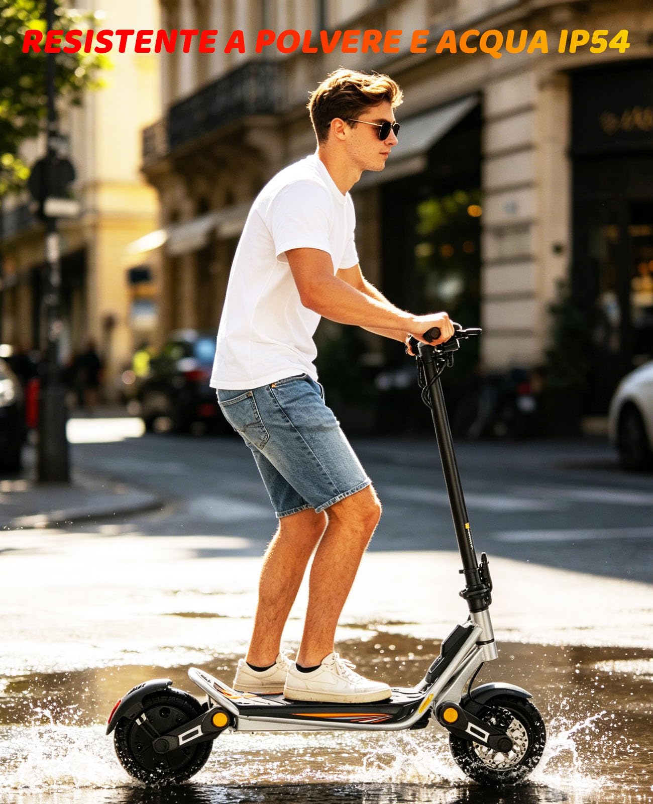10" Monopattino Elettrico Adulto Pieghevole,45KM di Autonomia Monopattini | Monopattino Elettrico 48V 13Ah Scooter, 10 Pollici Monopattini Elettrici Fuoristrada Doppia Sospensione,Doppio Freno a Disco