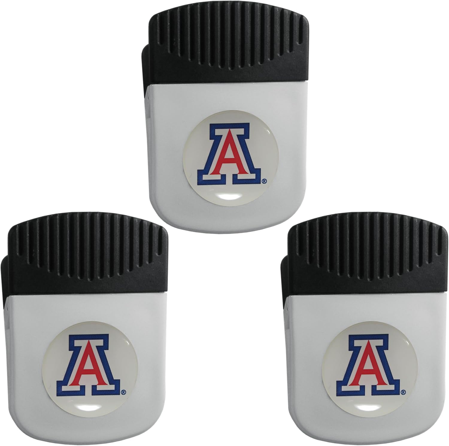 Siskyou Sports NCAA Arizona Wildcats Chip Clip Magnet with Bottle Opener, 3pk One Size, White