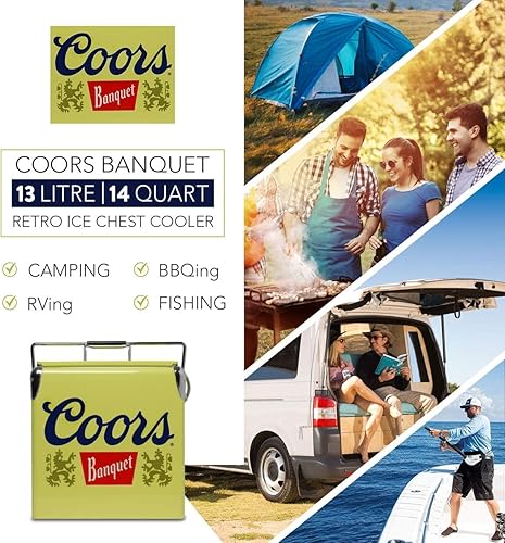 Miniatura 8 de Koolatron COORS Banquet Hielera de 13 litros, Amarillo