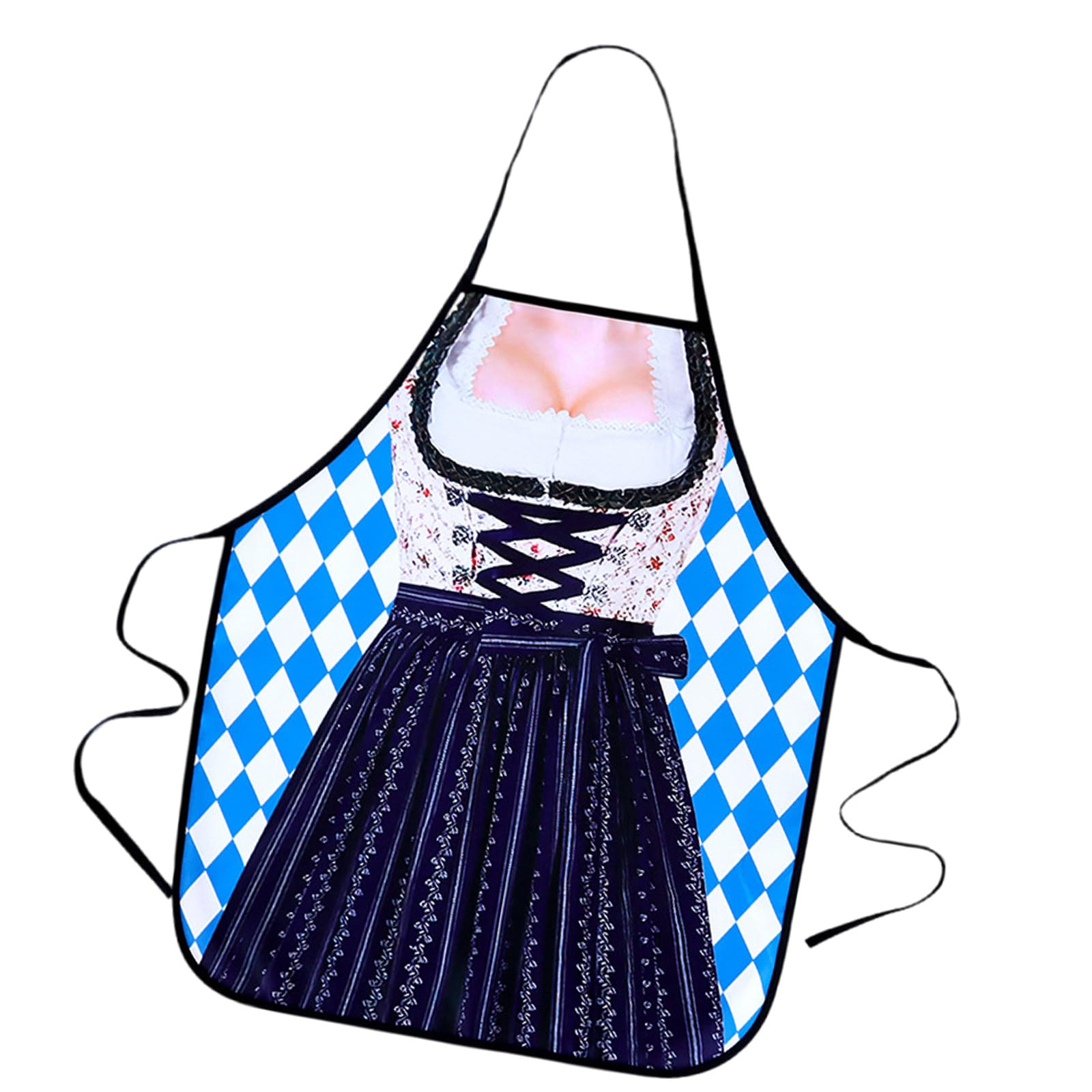 Jazuaiao Kitchen Apron for Women Long Sleeve Protective Polyester Household Cooking Baking Long Sleeve Cooking Apron