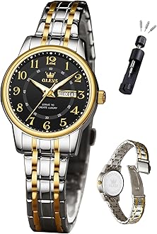 Women's Watches Luxury Diamond Arabic Dial Wrist Watch for Women with Date Waterproof Stainless Steel Quartz Ladies Watch