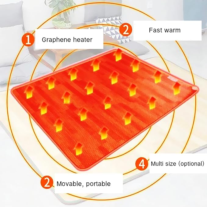 Calefactor Eléctrico de Panel con Temporizador y Temperatura Ajustable miniatura 2