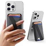 for Magsafe Wallet Stand [2025 Ultra-Slim Strong Magnetic] Magnetic Card Holder Compatible with iPhone 17/16 Pro Max Air/iPhone 15/14, Phone Wallet with Wrist Strap Secure Anti-Drop Design