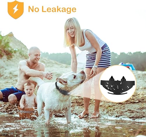 Miniatura 4 de Collar de entrenamiento para perros collar de choque para perro con control remoto de 1600 pies collar electrónico seguro y ajustable para perros