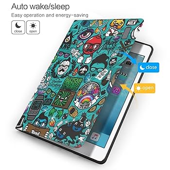 Amazon.co.jp: iPad 第9/8/7世代 ケース 落書き アート 壁紙
