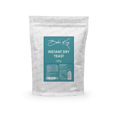 BAKE KING Instant Dry Yeast 100 GM Instant Yeast for Pizza Base & Baking