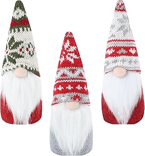 JOZEA Christmas Gnome Swedish Decoration, Xmas Decorations Gonks Santa Ornament Tomte Faceless Elf Handmade Home Holiday Indoor Decor (3)