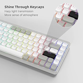 Amazon | Womier ロープロファイルキーキャップ - Shine Through