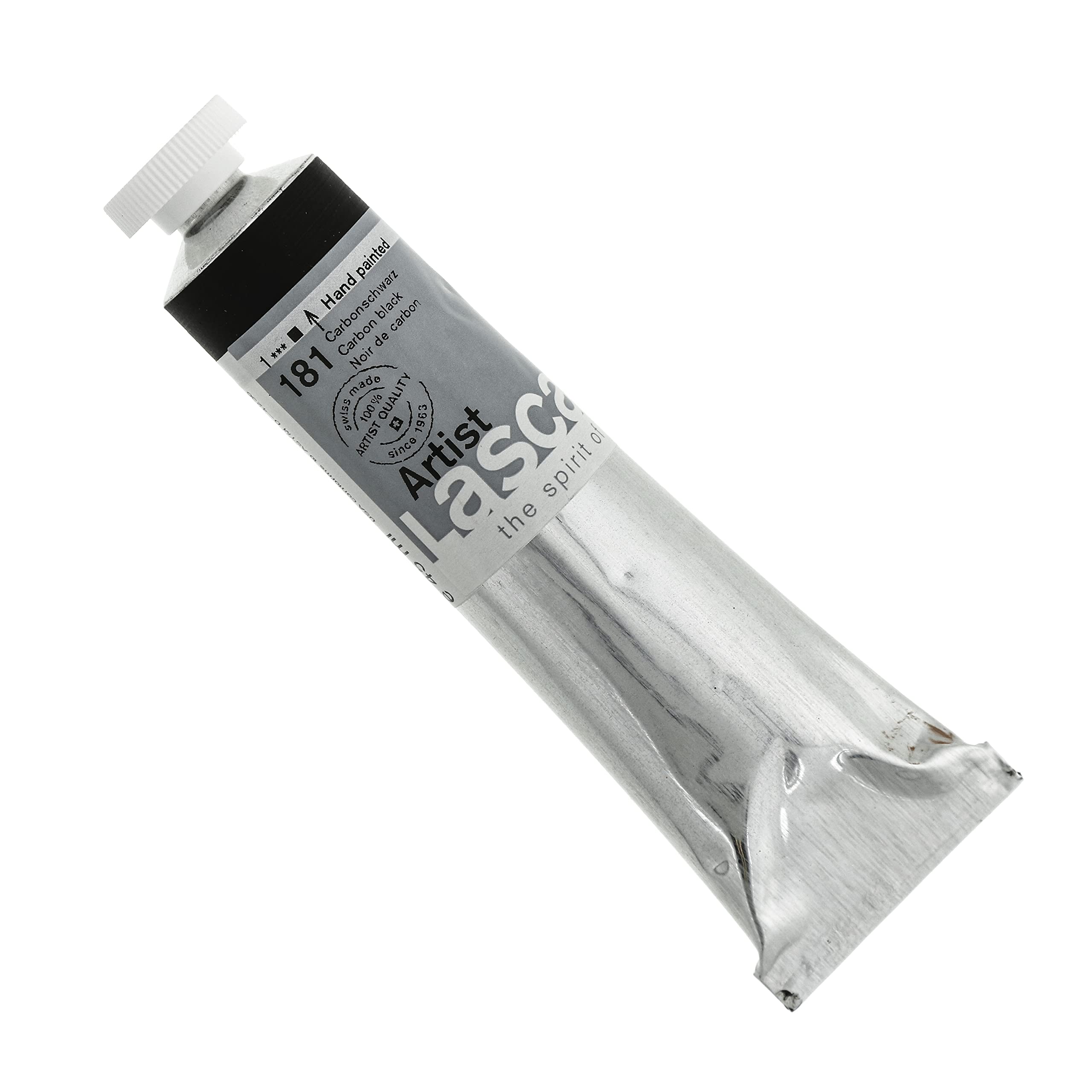 Lascaux Artist Acrylic Paint Tube 45ml Carbon Black For Art And Decoration