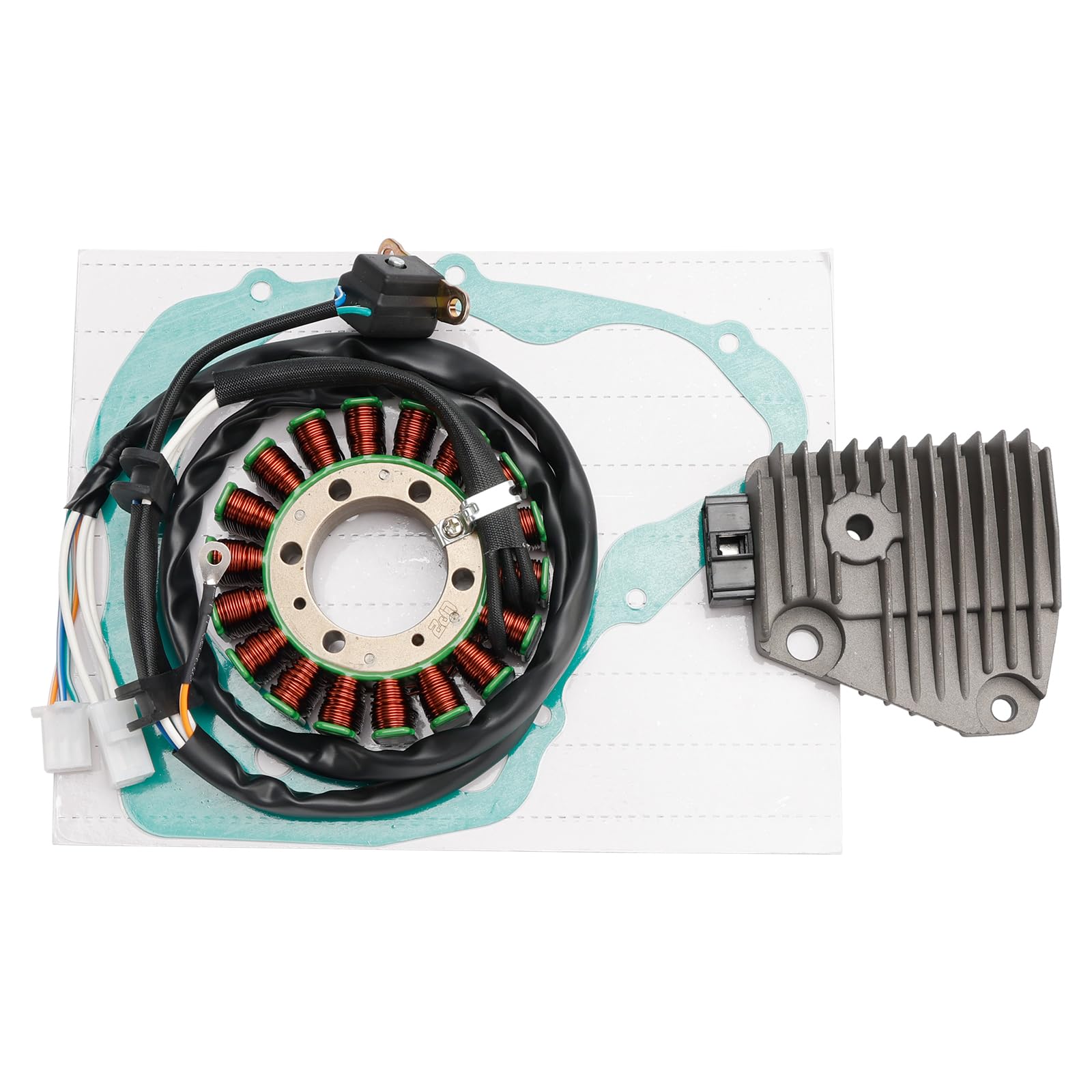 Topteng Stator Regulator Rectifier Gasket Apto para Yamaha XV125 Virago 125 1997-2000, XV125S Virago 125S 1999-2000, XV250 Virago 250 1991-2021, XV250 V-Star 250 2008-2018