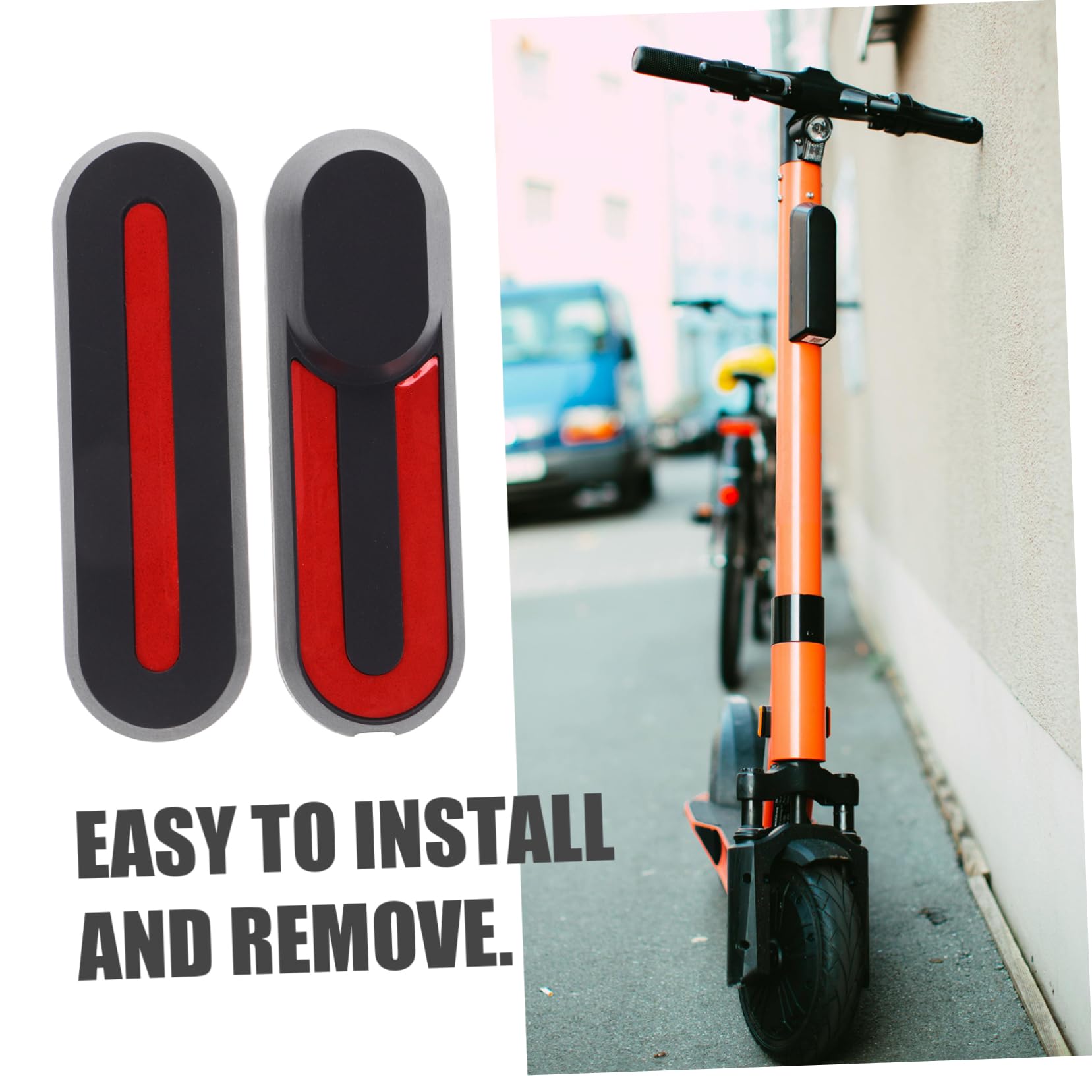 KICHOUSE 2piezas Scooter Eléctrico Cubierta De Rueda Delantera Lateral Protectora Accesorio Ligero y Fácil De Instalar para Patinete Eléctrico