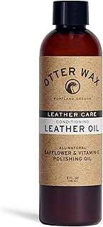 Leather Oil - 5oz Premium All-Natural Leather Conditioner - Made In USA - Best Treatment For Furniture, Boots, Interior Auto Seats, Jackets, Shoes & Bags - Color Safe + Non-Toxic