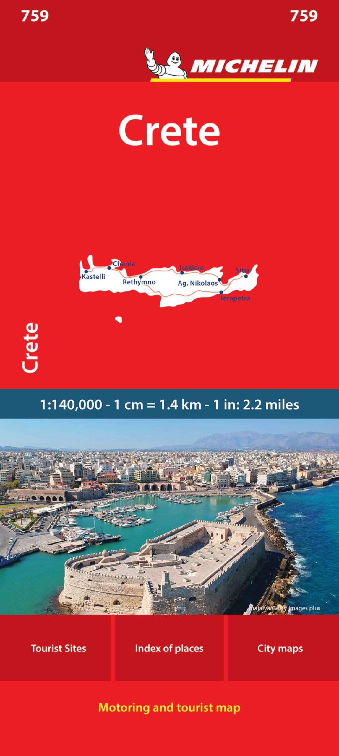 Crete - Michelin National Map 759 (Michelin Maps National, 759)